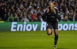 Kylian Mbappé vient de marquer avec le PSG contre le Celtic en Ligue des champions, le 12 septembre 2017 à Glasgow
