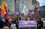 Rassemblement devant le palais de justice d'Istanbul, le 15 septembre 2026, pour protester contre l'arrestation et le ciblage croissant de militants LGBTQ