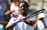 Exploit de Gaël Monfils vainqueur du N.1 mondial Daniil Medvedev à Indian Wells, le 14 mars 2022
