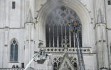 La cathédrale Saint-Pierre-et-Saint-Paul incendiée à Nantes le 18 juillet 2020