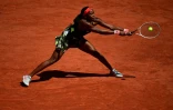 L'Américaine Cori Gauff, lors de son match du 2e tour face à la Tunisienne Ons Jabeur, le 7 juin 2021 au tournoi de Roland-Garros