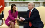 Donald Trump et Nikki Haley à la Maison Blanche, le 9 octobre 2018 à Washington