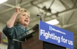 La candidate à l'investiture démocrate Hillary Clinton lors d'un meeting à Seattle (nord-ouest), le 22 mars 2016