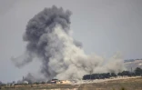 Bombardement israélien sur le village de Kfar Tibnit, dans le sud du Liban, le 30 mai 2026