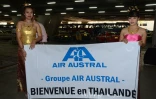 Jeudi 7 avril 2011 - Arrivée du vol Air Austral à Bangkok