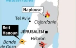 Localisation des dernières violences dans les Territoires palestiniens
