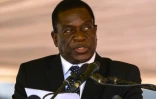 L'ex-vice-président zimbabwéen Emmerson Mnangagwa lors d'une cérémonie à Harare le 7 janvier 2017