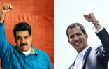 Nicolas Maduro (à gauche) et Juan Guaido
