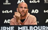 Le N.1 français Adrian Mannarino, en conférence de presse à Melbourne, avant le début le l'Open d'Australie
