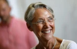 La Première ministre Elisabeth Borne lors d'un déplacement électoral à Clécy (Calvados), le 17 juin 2022