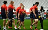 Les Springboks sud-africains à l'entraînement au Stade de France, le 9 novembre 2018 à la veille du test-match contre le XV dfe France