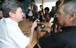 Paul Verges et Jean Luc Mélenchon