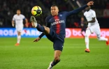 L'attaquant du PSG Kylian Mbappé auteur d'un doublé lors de la victoire 4-0 face à Dijon au Parc des Princes en avant-dernière journée de L1 le 18 mai 2019