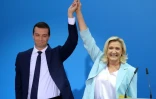 Jordan Bardella et Marine Le Pen lors de l'Université du RN, le 12 septembre 2021 à Fréjus