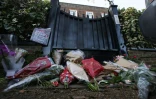 Des bouquets de fleurs déposés devant le domicile londonien de George Michael le 26 décembre 2016