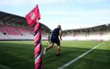 Un joueur du Stade Français lors des tests physiques de reprise de l'entraînement le 11 juin 2020 après le confinement du printemps 2020