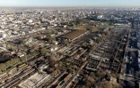 Vue aérienne du marché Liniers de Buenos Aires, le 16 juillet 2021 en Argentine