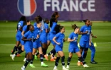 Les Bleues lors d'un entraînement pendant l'Euro féminin 2022, à Ashby-de-la-Zouch, en Angleterre, le 20 juillet 2022.