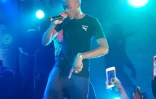 Le rappeur français MHD chante au "U Street Music Hall" à Washington, le 15 septembre 2017

