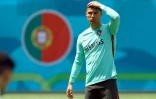 Cristiano Ronaldo à l'entraînement avec le Portugal à Budapest le 11 juin 2021