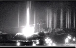 Une capture d'écran d'une vidéo de l'Autorité nucléaire de Zaporijjia le 5 mars 2022 montrant de multiples explosions après un bombardement par les forces russes