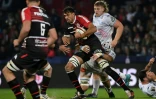 Le 2e ligne australien de Toulouse Rory Arnold ballon en main contre Castres en Top 14, le 23 octobre 2021 au stade Ernest-Wallon 
