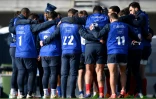 Les joueurs de l'équipe de France à l'entraînement, le 11 février 2021 à Marcoussis, avant leur match contre l'Irlande dans le Tournoi des six nations
