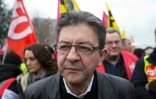 Jean-Luc Mélenchon lors d'une manifestation le 2 décembre 2015 à Paris