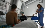 Un patient est soigné à l'hôpital de campagne américain Samaritan's Purse à La Guaira, au Venezuela, le 10 juillet 2026