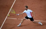 Richard Gasquet sans soucis contre le Dominicain Victor Estrella Burgos, le 1er juin 2017 à Roland-Garros