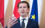 Le chancelier autrichien Sebastian Kurz a prévenu que son pays était "prendre des mesures pour protéger ses frontières" en réaction aux mesures allemandes, le 3 juillet 2018 lors d'une conférence de presse à Vienne.