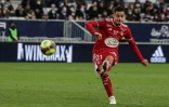 Le milieu de terrain brestois Romain Faivre, lors du match face à Bordeaux, lors de la 15e journée de Ligue 1, le 28 novembre 2021 au Matmut Atlantique Stadium