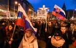 Manifestation contre la corruption le 9 mars 2018 à Bratislava