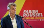 Le candidat communiste à la présidentielle, Fabien Roussel, à Paris le 14 avril 2022