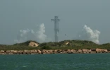La fusée Starship de SpaceX avant son lancement prévu depuis Starbase, lors du 13e vol d'essai à South Padre Island, au Texas, le 16 juillet 2026