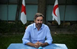 Alexander Matheou, directeur Asie-Pacifique de la Fédération internationale des sociétés de la Croix-Rouge et du Croissant-Rouge (FICR), donne une conférence de presse, à Kaboul, le 30 septembre 2021