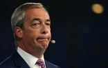 Le leader du parti anti-immigration Reform UK, Nigel Farage, s'exprime lors du lancement de la campagne électorale locale de sa formation, à Birmingham, dans le centre de l'Angleterre, le 28 mars 2025