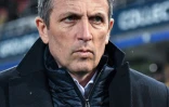 L'entraîneur de Strasbourg, Thierry Laurey, lors du match de Ligue 1 à Montpellier, le 29 février 2020