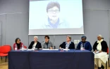 De gauche à droite, des membres de la direction de l'Union internationale des supérieures générales (UISG): Aurora Torres, Patricia Murray, Carmen Sammut, Maria Theresia Hoernemann, Veronica Openibo et Monica Joseph, lors d'une conférence de presse à Rome le 25 février 2019