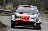 Le Britannique Elfyn Evans au volant de sa Toyota lors du 89e Rallye Monte-Carlo, le 21 janvier 2020.