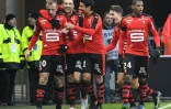Les joueurs rennais ont dominé Saint-Etienne avec notamment un but de Kamil Grosicki (g) au Roazhon Park, le 4 décembre 2016