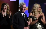 Le réalisateur américain David Lynch reçoit un prix honorifique lors du 11e gala annuel des Governors Awards organisé par l'Academy of Motion Picture Arts and Sciences à Hollywood, le 27 octobre 2019 en Californie