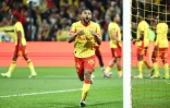 Matthieu Udol lors de la victoire du RC Lens contre Angers au stade Bollaert en Ligue 1 le 20 mars 2026