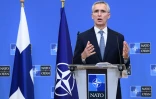Le secrétaire général de l'Otan Jens Stoltenberg, le 24 janvier 2022 à Bruxelles