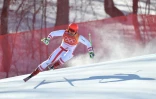 L'Australien Marcel Hirscher lors de la descente du combiné des JO de Pyeongchang le 13 février 2018