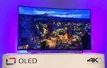 Le téléviseur OLED 4K Pro de Panasonic, explosé au salon CES de Las Vegas, le 5 janvier 2016