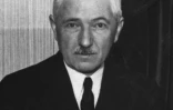 Portrait du président de la Fédération internationale de football (FIFA), le Français Jules Rimet, pris dans les années 20.