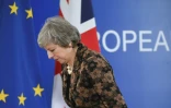 La Première ministre Theresa May après sa conférence de presse à Bruxelles le 14 décembre 2018