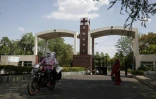 L'entrée du Bhopal Memorial Hospital and Research Centre, le 27 mai 2020 à Bhopal, en Inde
