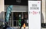 L'entrée d'un magasin Marks and Spencer à Londres le 18 août 2020
